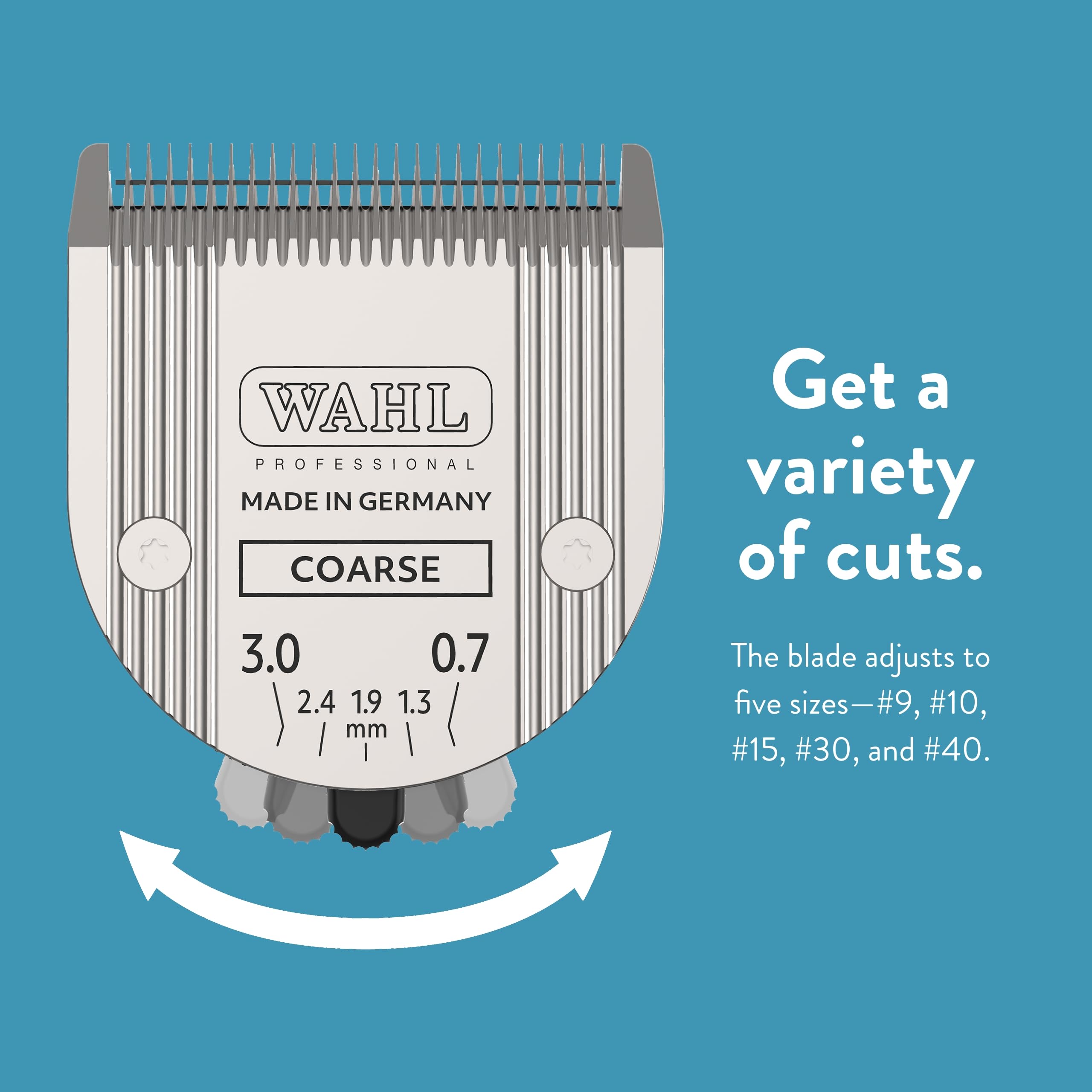 Wahl quality assurance ensures a fresh blade packaging and brand-new condition.