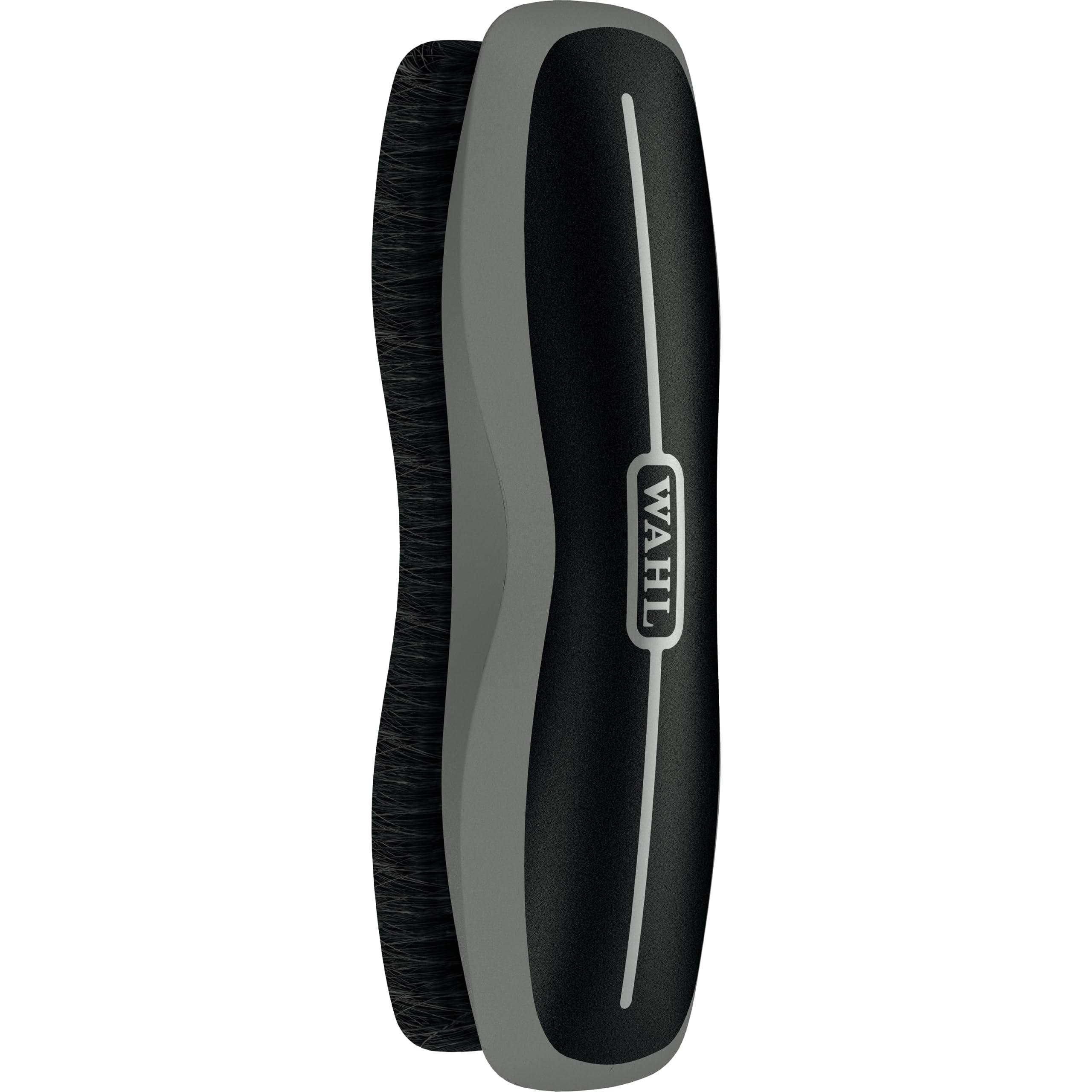 Wahl Stiff Body Horse Brush removes mud for a cleaner coat during daily grooming.