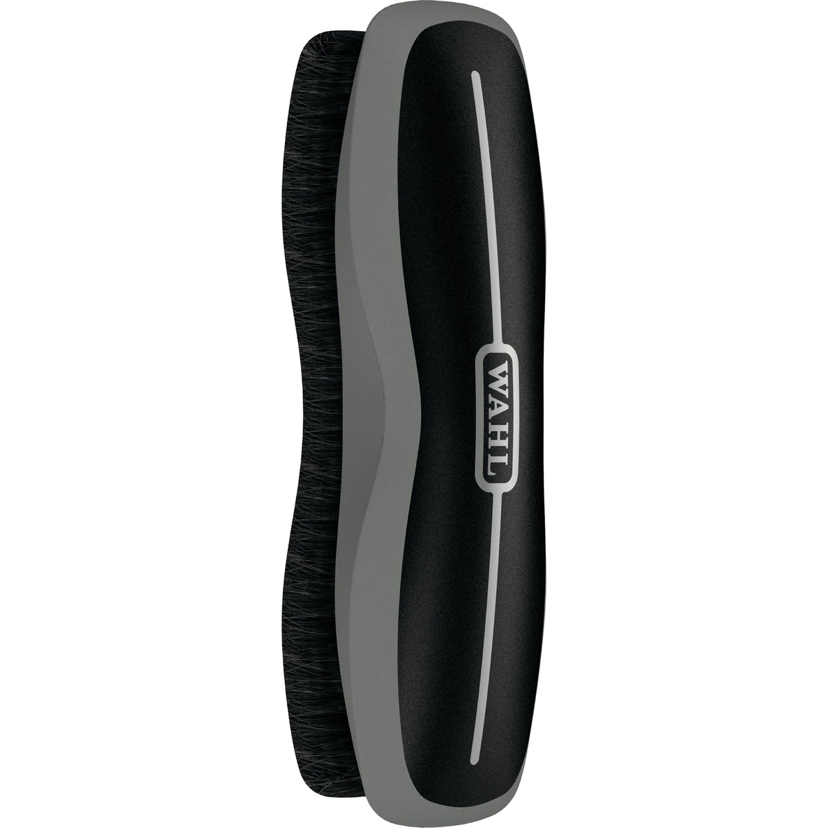 Wahl Stiff Body Horse Brush removes mud for a cleaner coat during daily grooming.