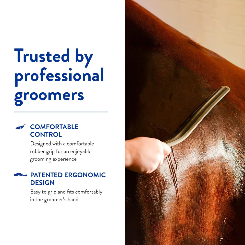 Wahl sweat scraper coat moisture removal demonstrates quick drying potential