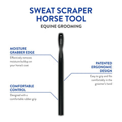 Wahl sweat scraper moisture edge close-up highlights moisture removal edge