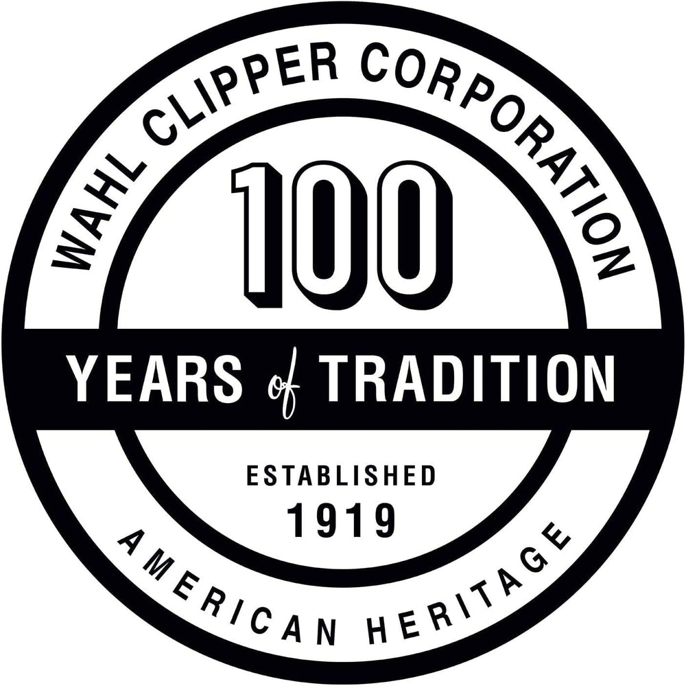 Wahl yellow color-coded attachment guide showing quick snap-on action for fast length changes.