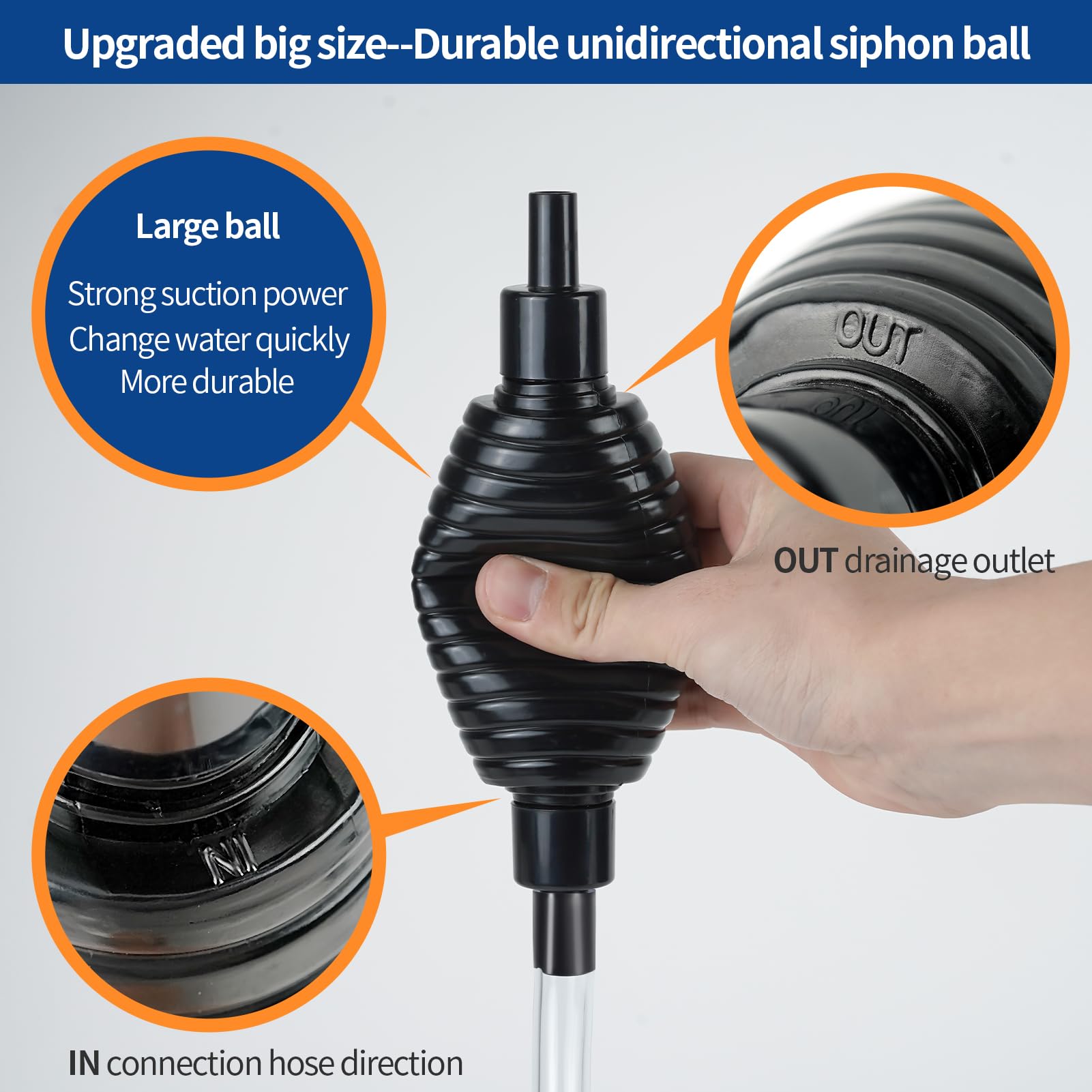 Waifoter aquarium cleaning-tool setup shows electricity-free maintenance.