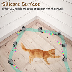 WAKHJAKT rainbow-tail with catnip attracts attention and play.