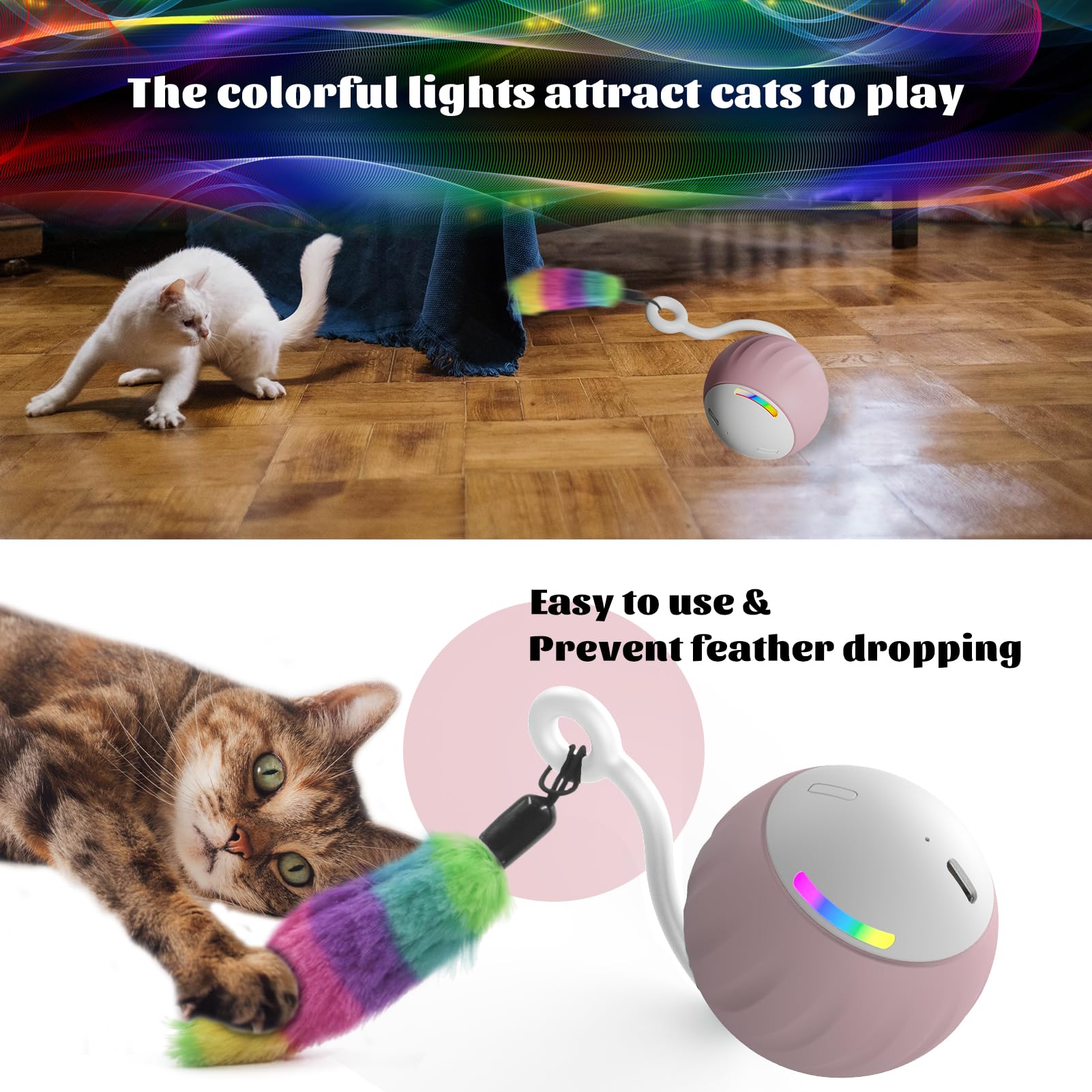 WAKHJAKT two-speed modes adapt to active or calm cats