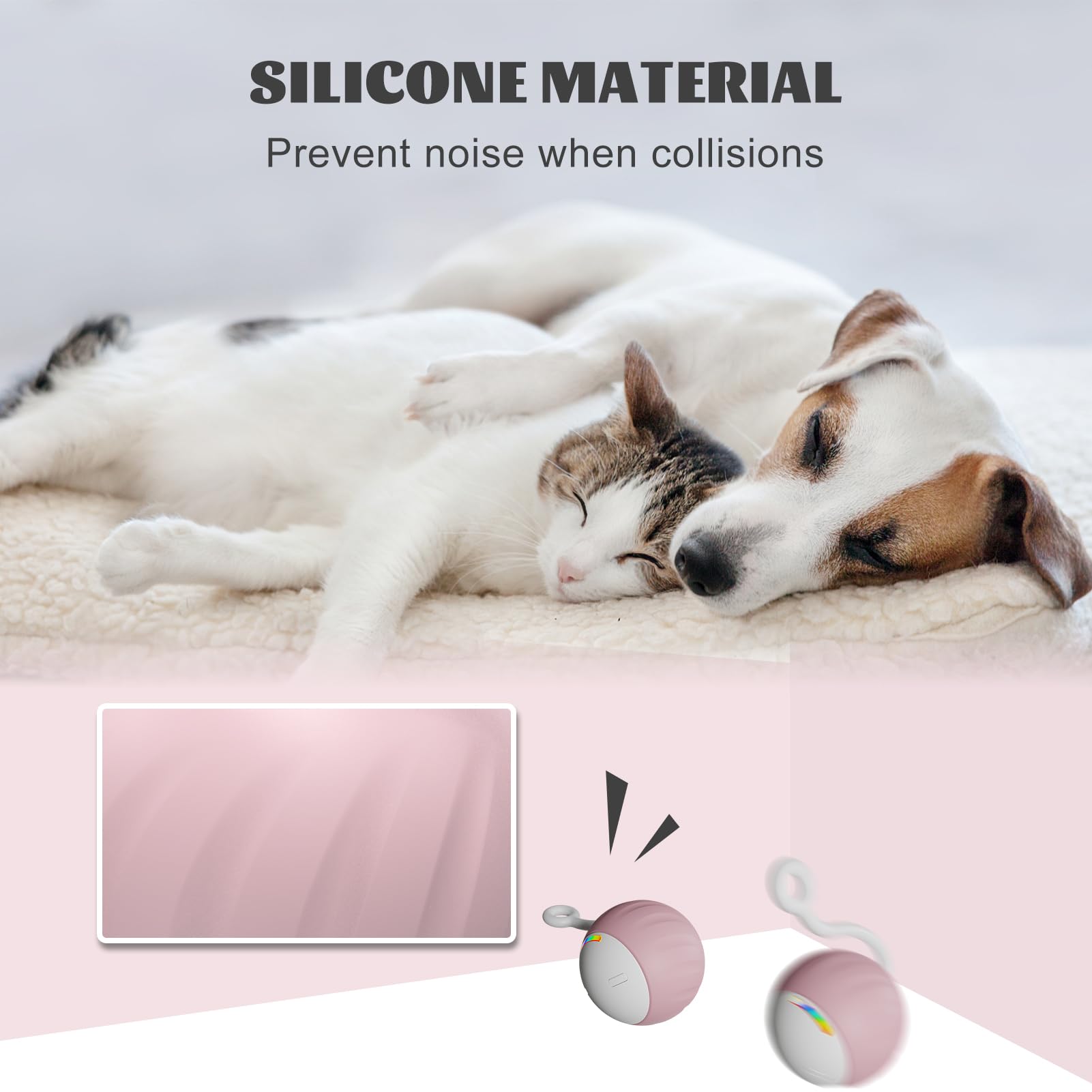 WAKHJAKT USB-rechargeable cat toy powers long indoor play sessions