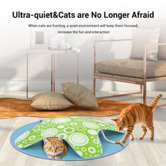 WAKHJAKT USB-charging cat toy powers longer play sessions without batteries.