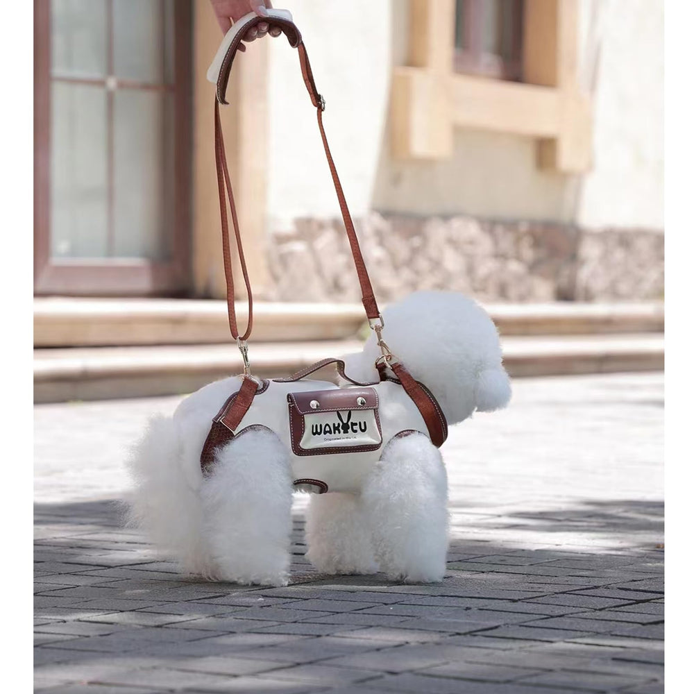 Wakytu dog lift harness breathable mesh keeps your pet comfy.