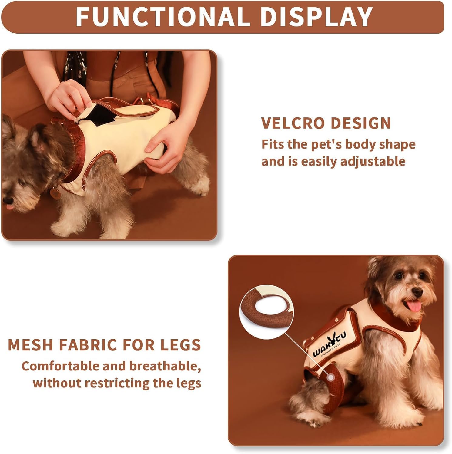 Wakytu padded shoulder straps reduce pressure during carrying.