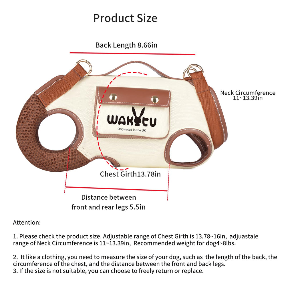 Wakytu waterproof canvas and breathable mesh keep outings dry and comfy.