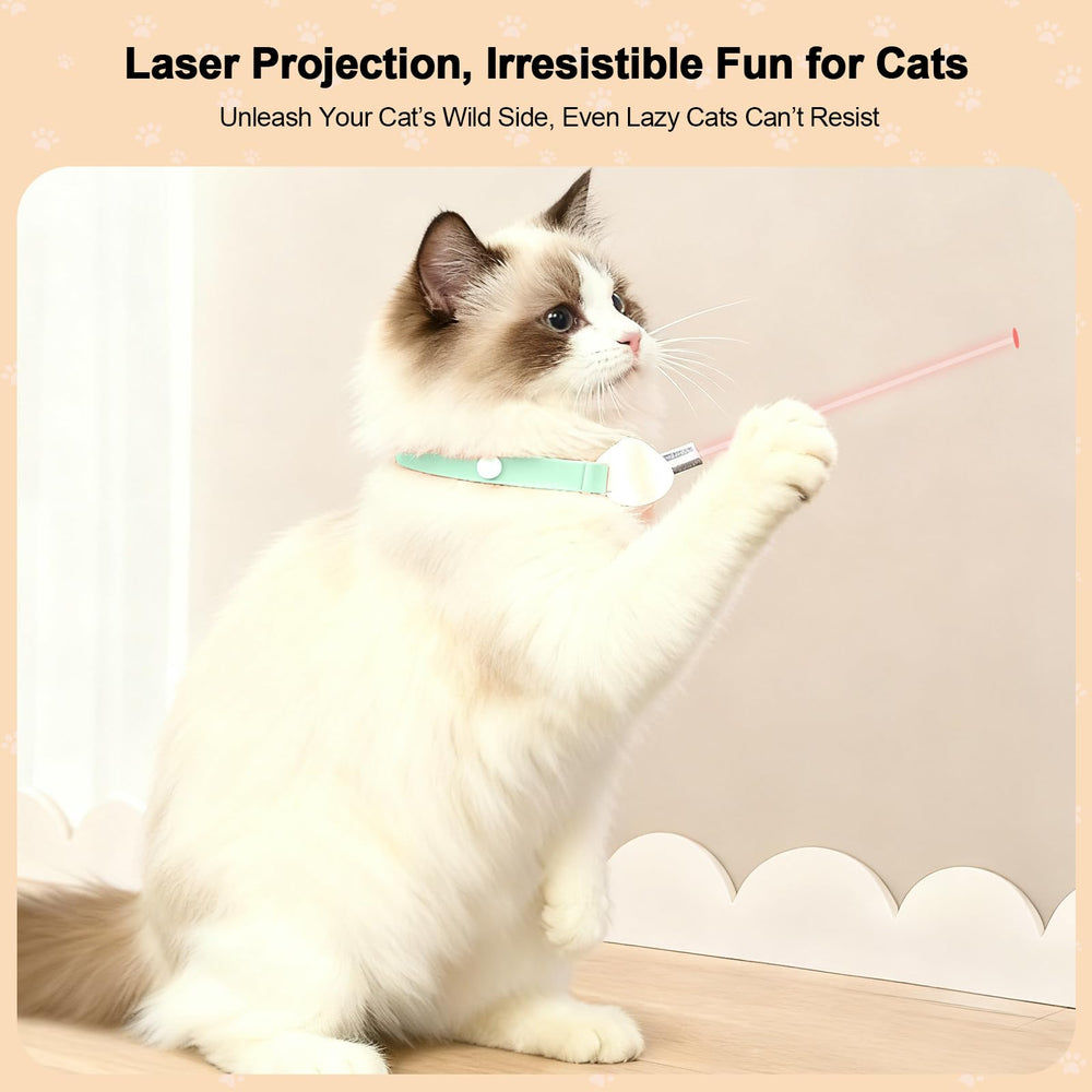 Walfront adjustable collar for 9-13 inch cats highlights secure fit during energetic play