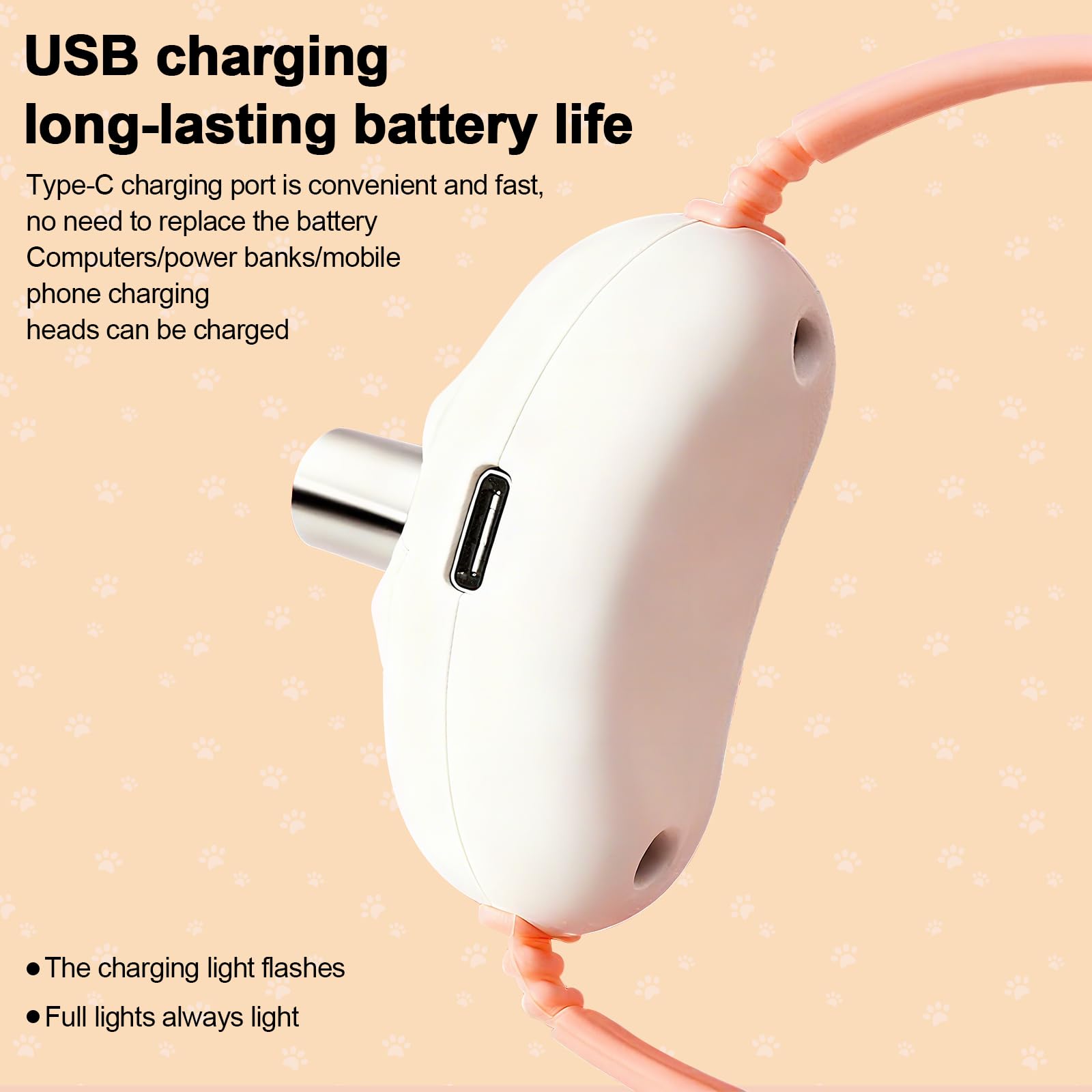 Walfront extended light head prevents fur blockage during play