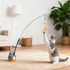 Walfront telescopic adjustable pole fits cats of all sizes
