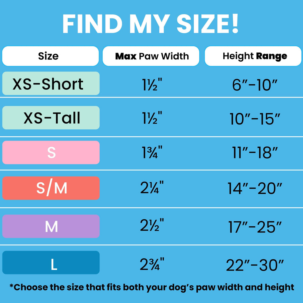 Walkee Paws easy-on-stay-on-design enables quick, secure outfit changes.