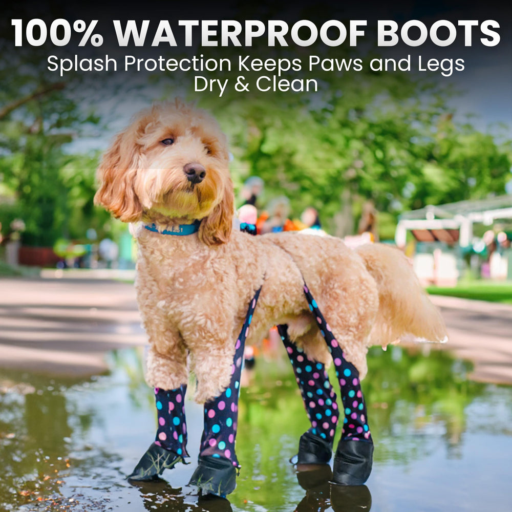 Walkee Paws washable boots ready for machine wash and quick dry.