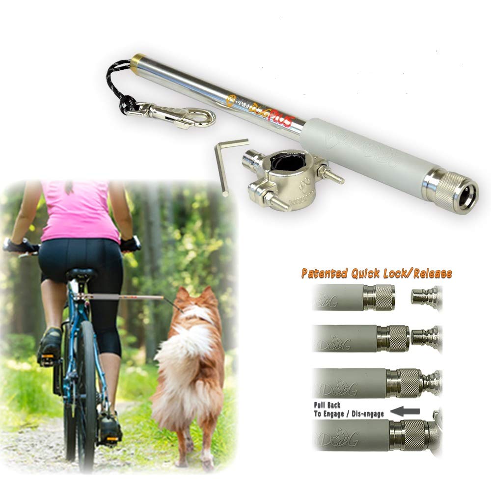 WalkyDog Plus internal shock-absorption reduces jolt from a moving dog for smoother trips.