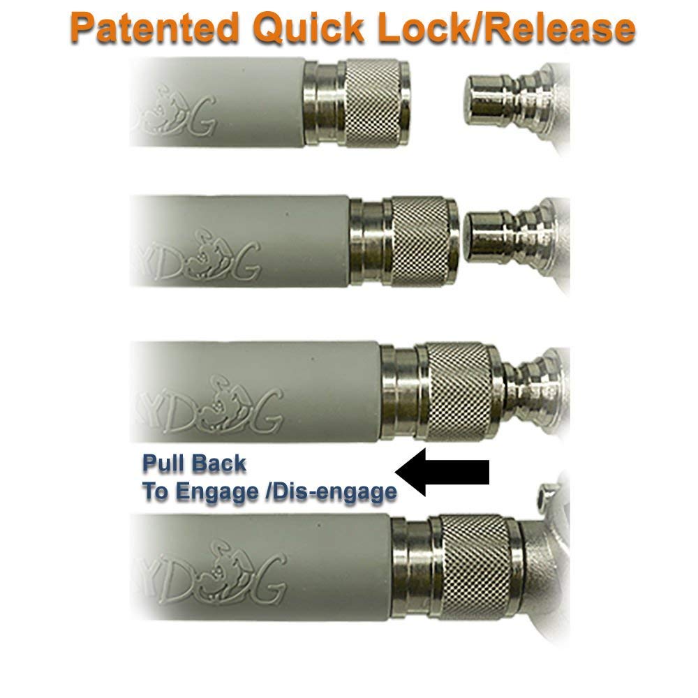 WalkyDog Plus quick-release wand allows easy switch between bikes for flexible rides.