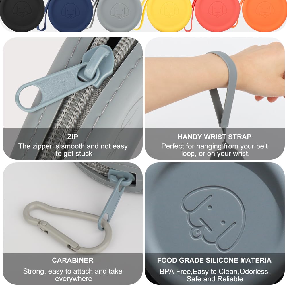 WALLFID easy-clean silicone material resists residue and cleans quickly after outdoor adventures