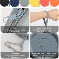 WALLFID easy-clean silicone material resists residue and cleans quickly after outdoor adventures