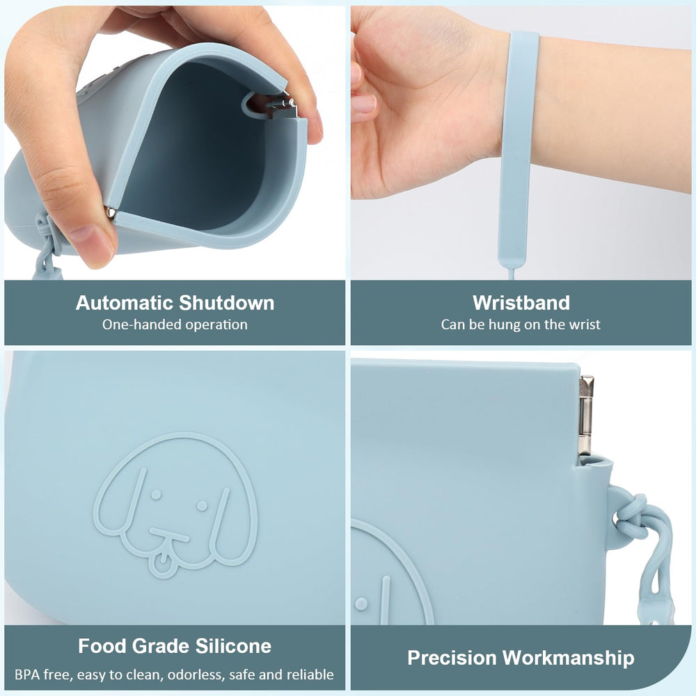 WALLFID silicone pouch includes training clicker for quick commands.