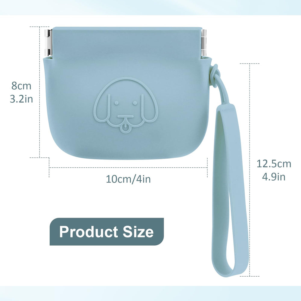 WALLFID compact-size pouch shown for pocket-friendly dog walking.