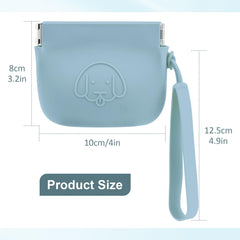 WALLFID compact-size pouch shown for pocket-friendly dog walking.