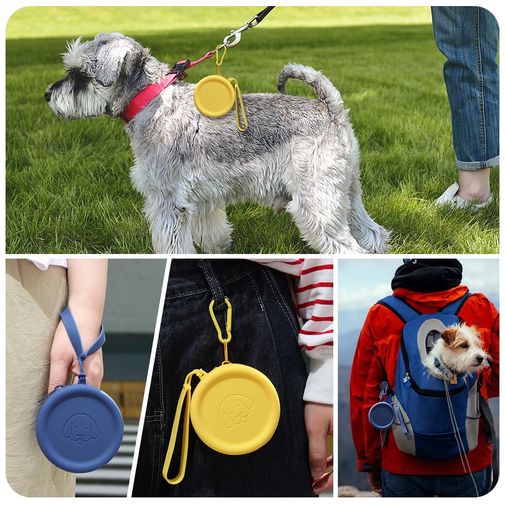 WALLFID silicone dog treat pouch odorless material improves aroma-friendly outings