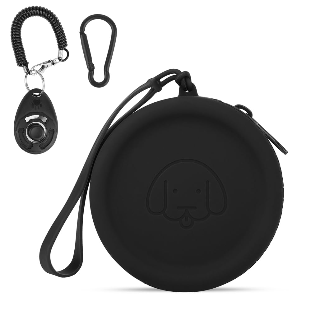 WALLFID silicone dog treat pouch compact design for travel-ready rewards on walks