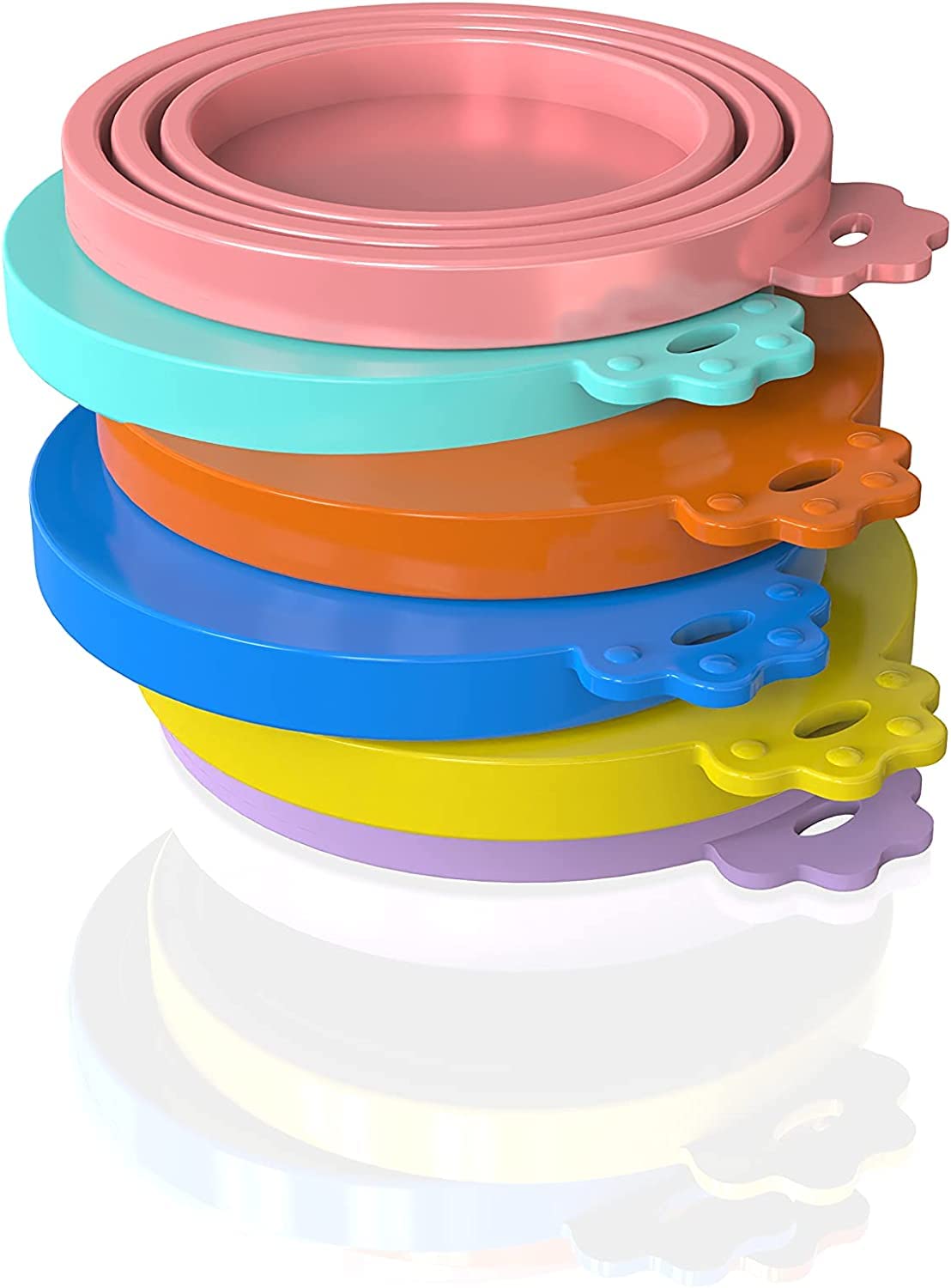 WANBAO BPA-free silicone lids safely contact pet food directly.