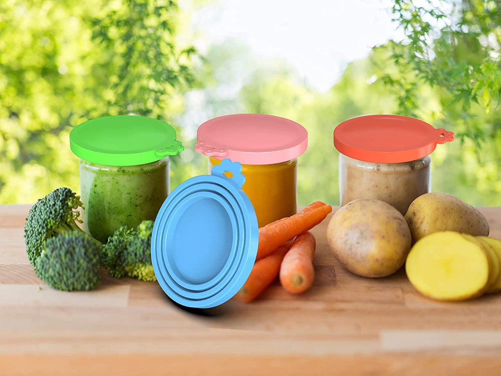 WANBAO flexible lids are easy to put on and remove for quick can storage.