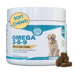 Wanderfound Pets omega-3 dog soft-chews for daily coat shine
