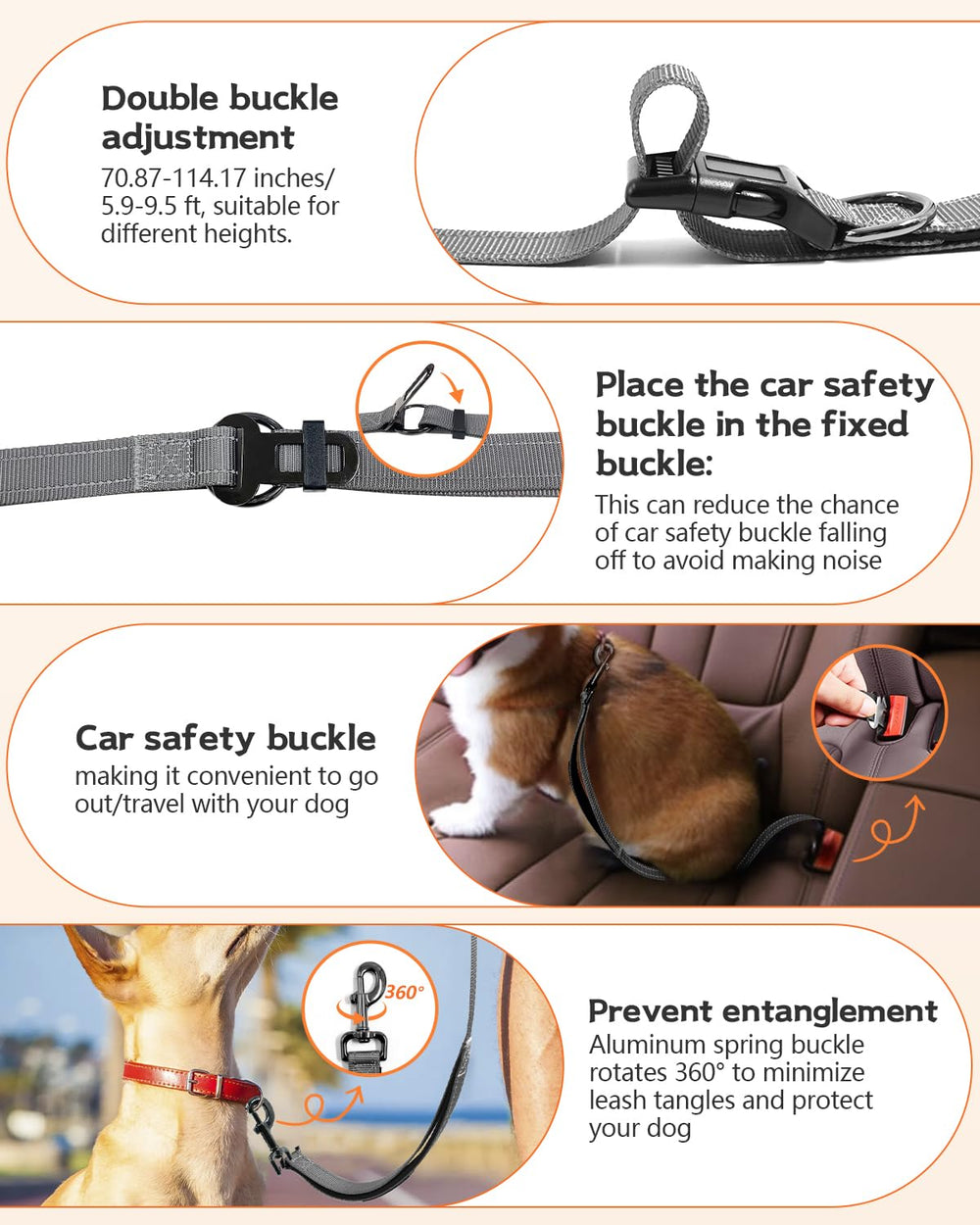 WANFIRE leash worn as waist belt for running with a dog.