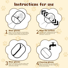 WANGXYZ electrostatic glove lifting hair from sofa and car seats