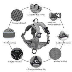 Wanheart cat leash 59-inch nylon for easy control on walks