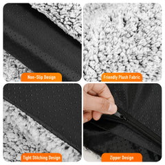 WanpeeGoo self-warming bed non-slip bottom keeps mats stable on slick floors