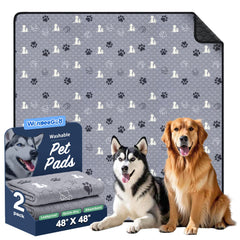 WanpeeGoo washable pee pads 2-pack ready for home training and quick cleanup