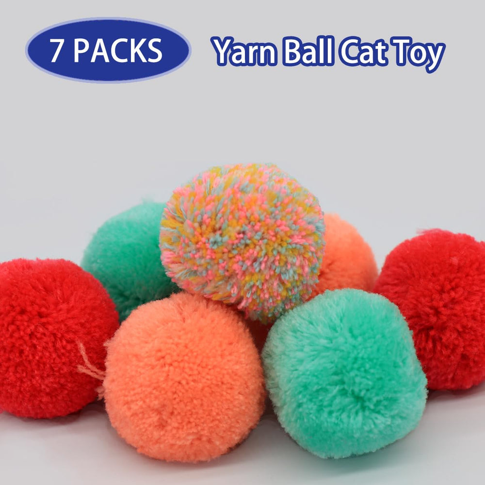 WaoDoing yarn ball soft cat toy features plush texture for gentle tugging and tactile fun.