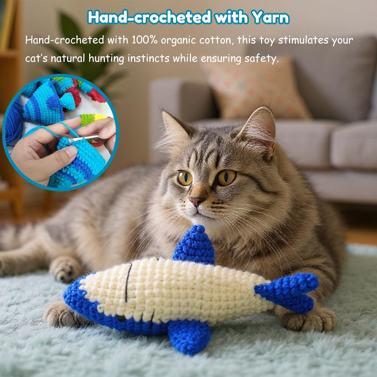 WaoDoing lightweight fish toy is easy to toss and fetch.