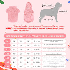 Waoduld 3XL dog sweater pink hoodie with pocket—handy spot for treats during adventures.