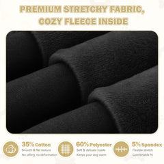 Waoduld 4XL dog sweater reinforced leash hole for easy leash access