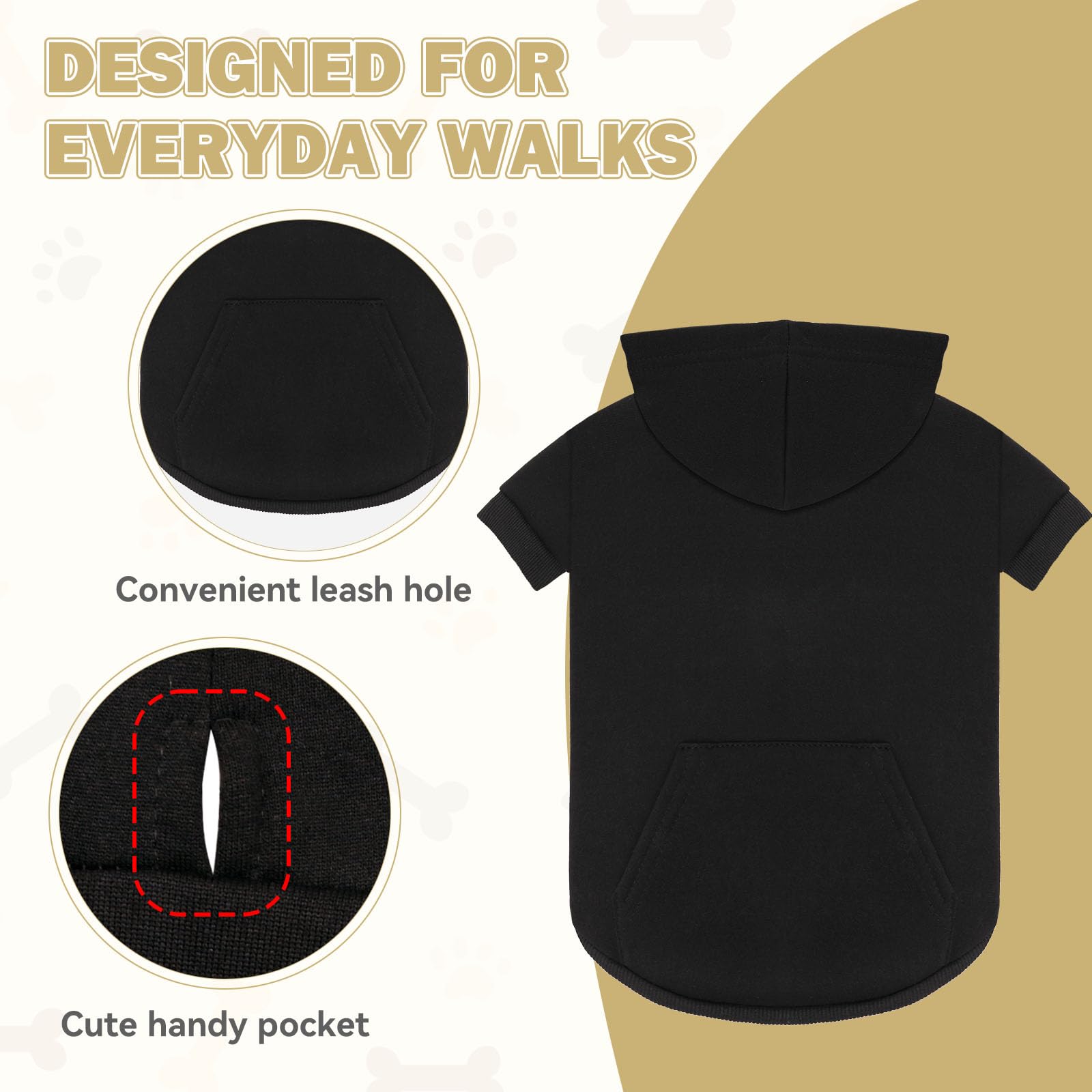 Waoduld 4XL dog sweater stretch fabric swatches emphasize flexible fit