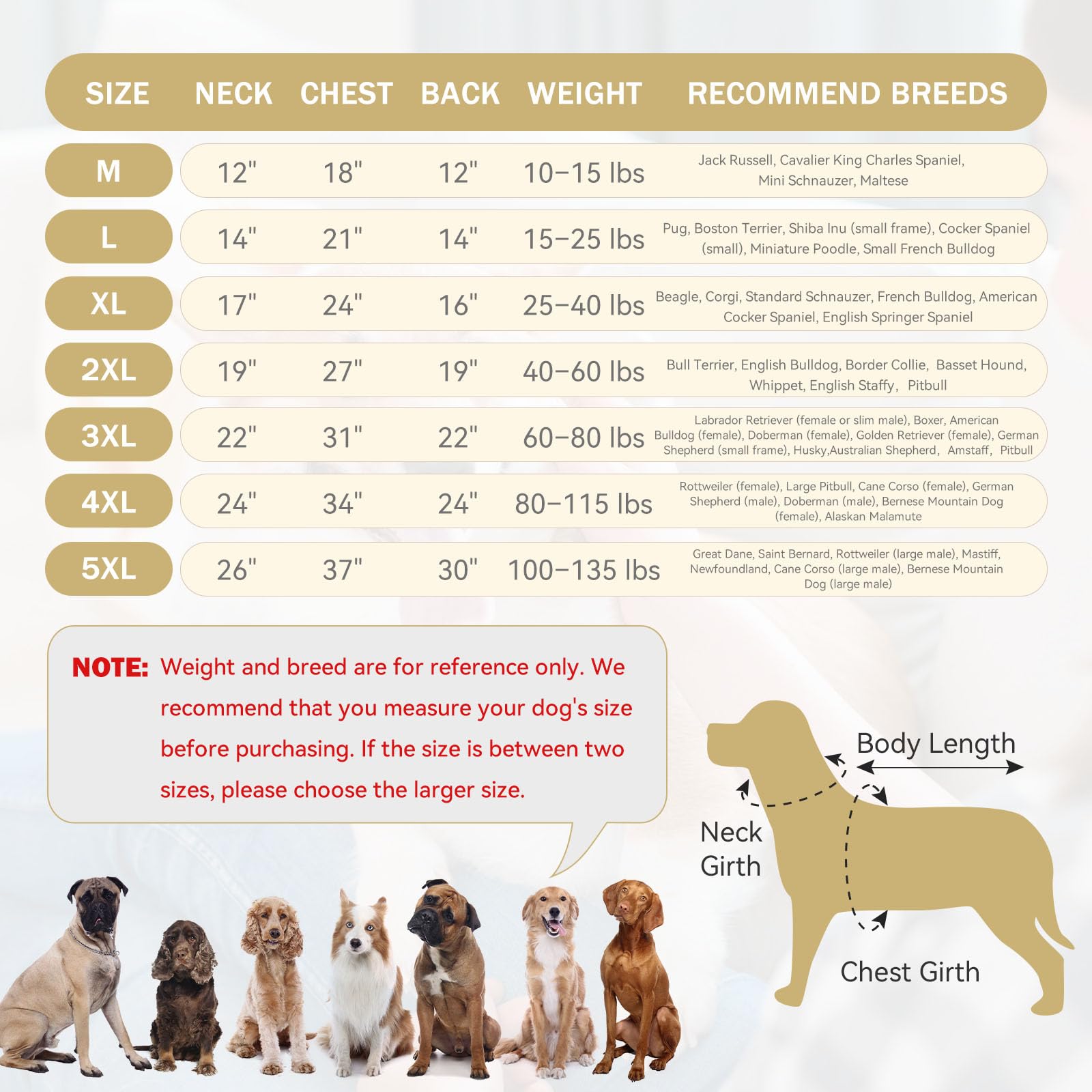 Waoduld 5XL dog sweater back with SECURITY print for playful toughness.