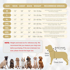 Waoduld 5XL dog sweater back with SECURITY print for playful toughness.