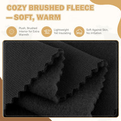Waoduld 5XL brushed fleece closeup reveals soft warmth and comfortable lining.