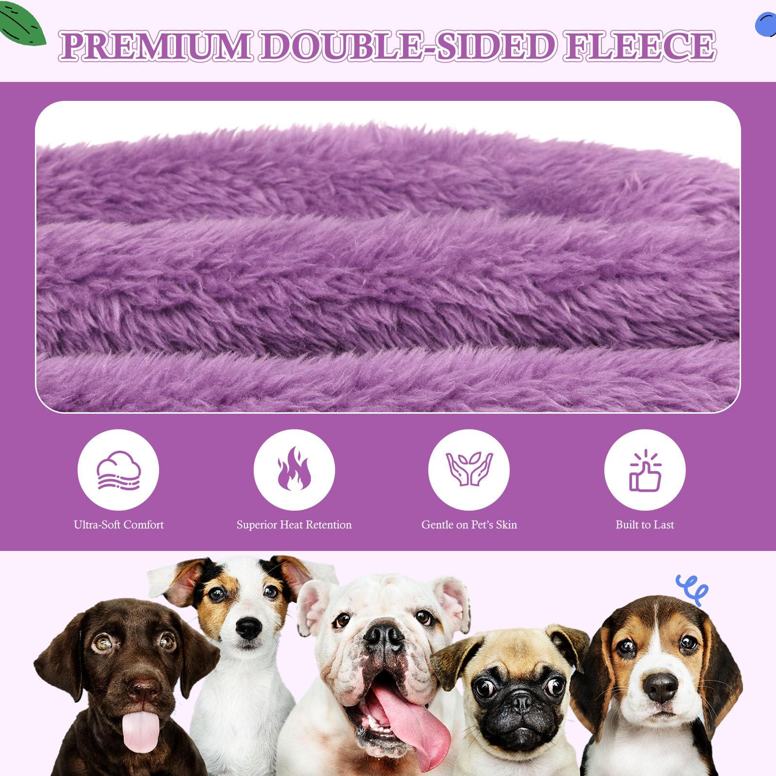 Waoduld dog sweater purple pocket detail showing handy storage during play.