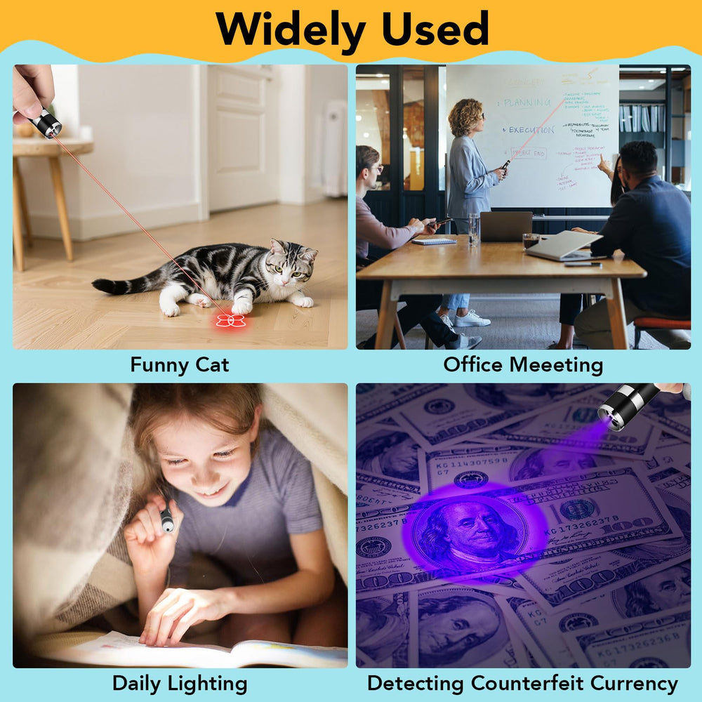 Waputne cat toy pointer mouse pattern simulates prey during play.