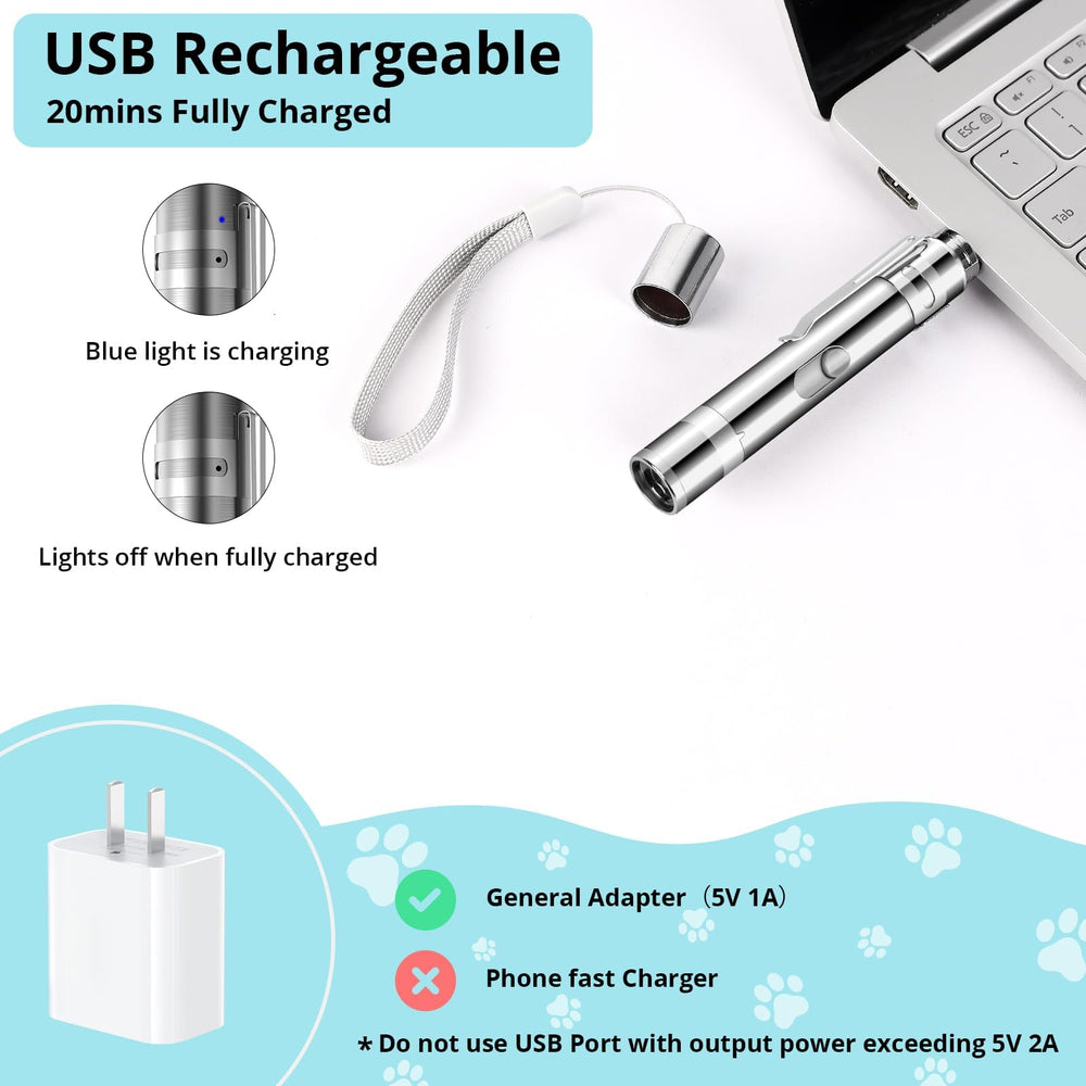 Waputne cat toy pointer with mouse pattern mimicking prey for enrichment.