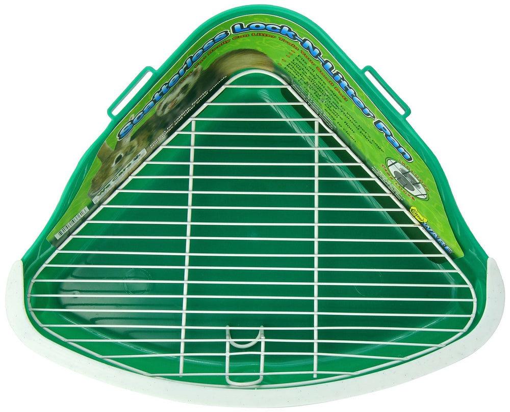 Ware Manufacturing Litter Pan attaches to any wire cage for quick potty-training setup