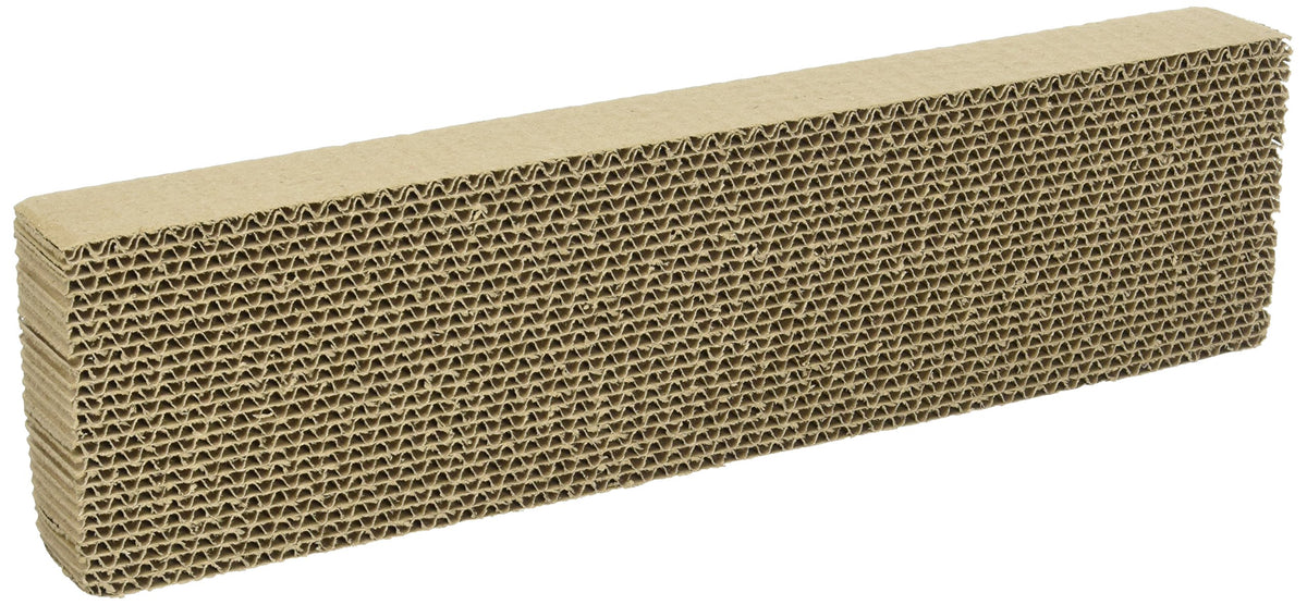 Ware Manufacturing scratcher pad wide front view showing durable corrugated cardboard