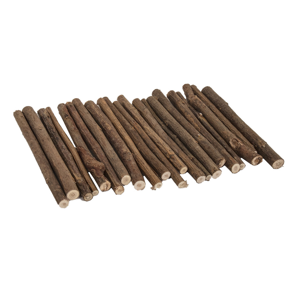 Ware Manufacturing Willow Critters Pretzel Sticks close-up teeth, supports chewing habits and gentle tooth maintenance